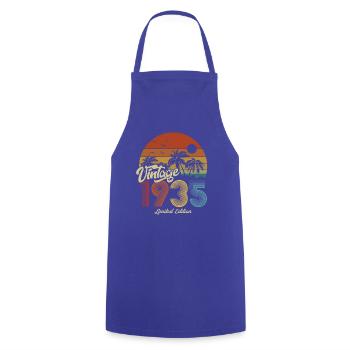 Vintage 1935 Geburtstag Retro Geschenk - Kochschürze - Royalblau - Vorne - AI Model Male 185 dark (185cm)