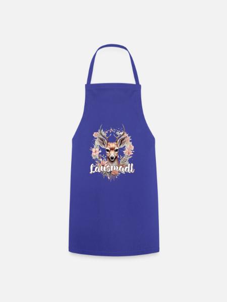 Lausmadl Mädchen Damen Trachtenshirt Kind Madl - Kochschürze - Royalblau