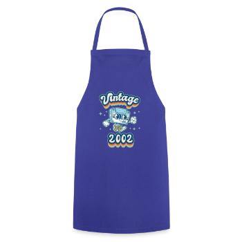 2002 Jahrgang Geburtstag Retro Vintage Geschenk - Kochschürze - Royalblau - Vorne - AI Model Male 185 dark (185cm)