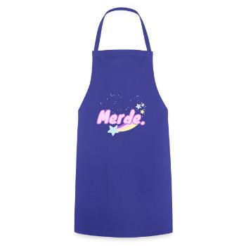 Damn. - Cooking Apron - royal blue - Front - AI Model Male 185 dark (185cm)
