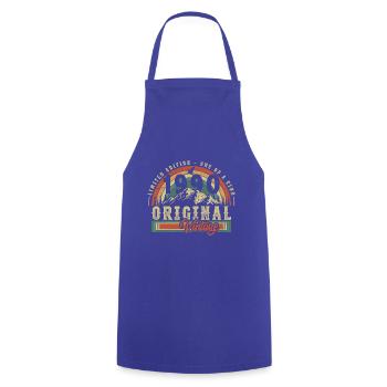 1990 Vintage Anniversaire Rétro Vintage Cadeau - Tablier de cuisine - bleu royal - Devant - AI Model Male 185 dark (185cm)