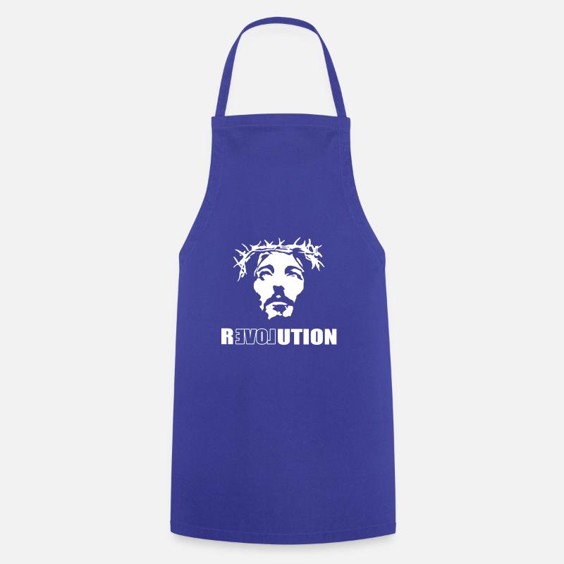 Révolution Relovution - Tablier de cuisine - bleu royal