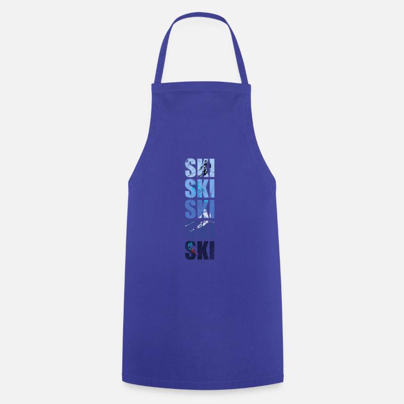 skiing - Cooking Apron - royal blue