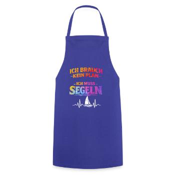Sail - Cooking Apron - royal blue - Front - AI Model Male 185 dark (185cm)