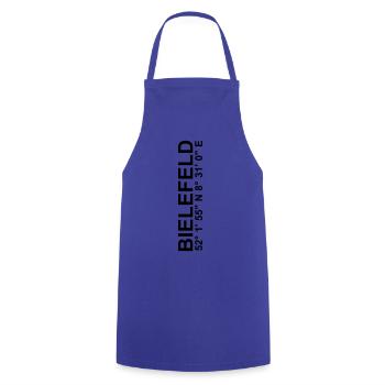 BIELEFELD coordinates Schüco Arena DSC - Cooking Apron - royal blue - Front - AI Model Male 185 dark (185cm)
