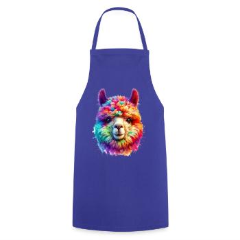 Alpaga - Tablier de cuisine - bleu royal - Devant - AI Model Male 185 dark (185cm)