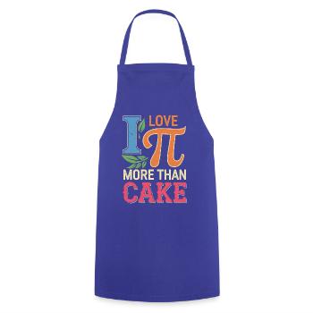 I Love Pi More Than Cake - Cooking Apron - royal blue - Front - AI Model Male 185 dark (185cm)
