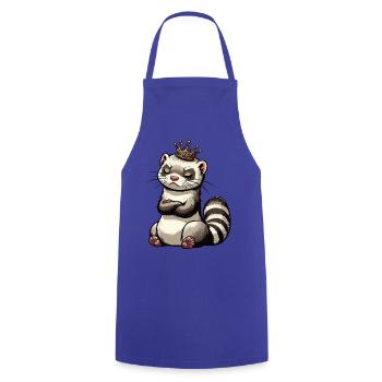 Frettchen Frettchenhalter Frettchenbesitzer - Kochschürze - Royalblau - Vorne - AI Model Male 185 dark (185cm)