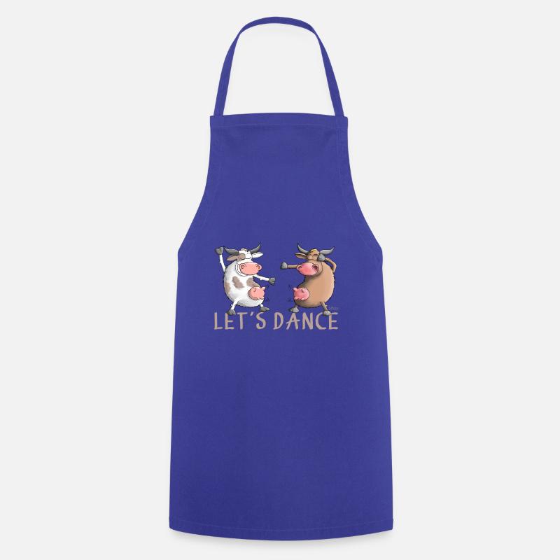 Let's Dance - Lass uns tanzen - Kochschürze - Royalblau