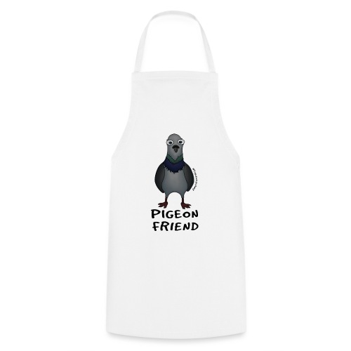 Amy's 'Pigeon Friend' design (black txt) - Cooking Apron