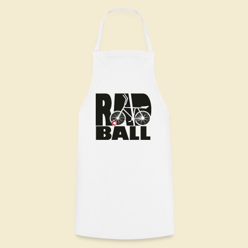 Radball | Typo Black - Kochschürze