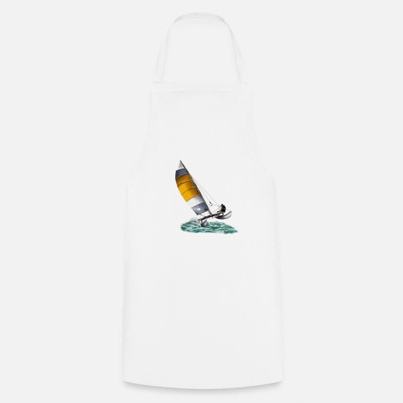 catamaran - Tablier de cuisine - blanc