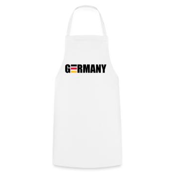 Germany | Deutschland | Flag | Flagge - Tablier de cuisine - blanc - Devant - AI Model Male 185 dark (185cm)