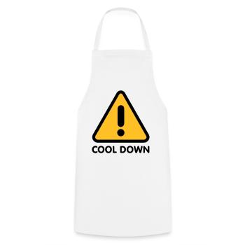 Cool down | Runter kommen - Tablier de cuisine - blanc - Devant - AI Model Male 185 dark (185cm)