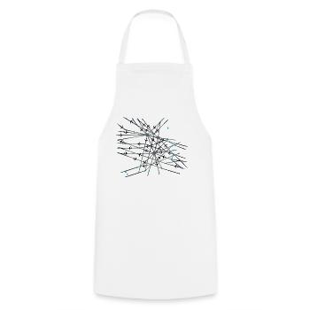 Navigationskarte - Tablier de cuisine - blanc - Devant - AI Model Male 185 dark (185cm)