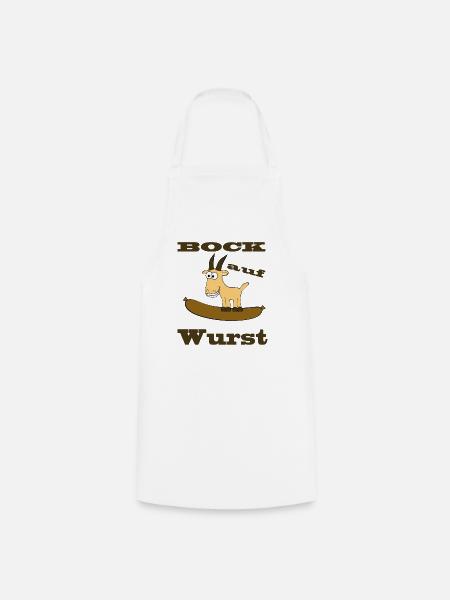 Comic Bock - Bock auf Wurst - Kochschürze - Weiß
