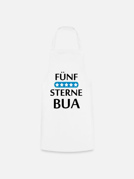 Fünf Sterne Bua Bayern Geschenk - Kochschürze - Weiß