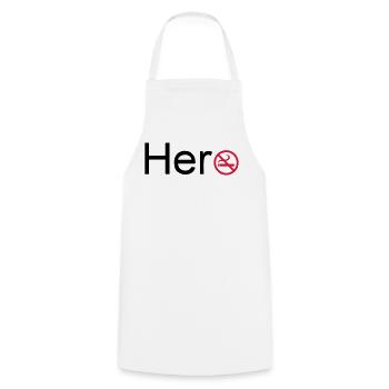 Hero fumeurs héros non-fumeurs Cadeau de sort - Tablier de cuisine - blanc - Devant - AI Model Male 185 dark (185cm)