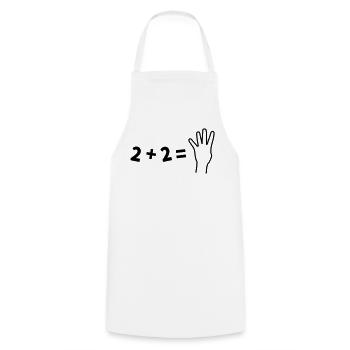 Witziges 2+2=4 Mathematik Shirt - Kochschürze - Weiß - Vorne - AI Model Male 185 dark (185cm)