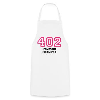 Error 402 | Fehler | Errormessage - Tablier de cuisine - blanc - Devant - AI Model Male 185 dark (185cm)