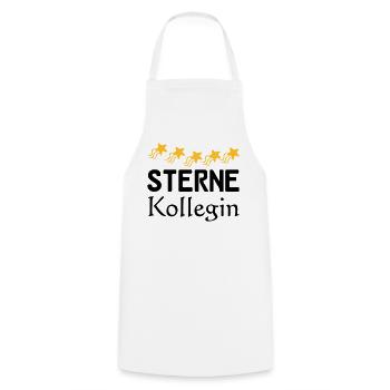 Sterne Kollegin Geschenk - Kochschürze - Weiß - Vorne - AI Model Male 185 dark (185cm)