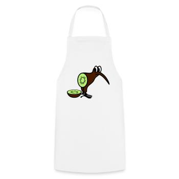 Kiwi - Tablier de cuisine - blanc - Devant - AI Model Male 185 dark (185cm)