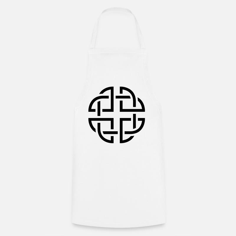 Celtic Knot - Kochschürze - Weiß