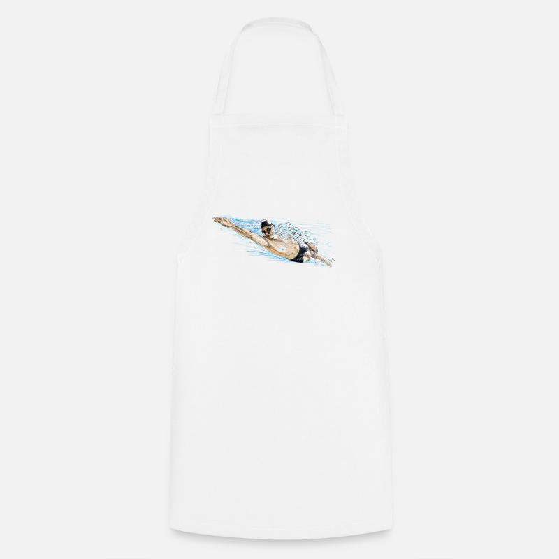 Swimmer - Tablier de cuisine - blanc