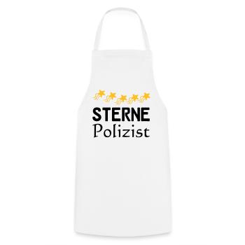 Sterne Polizist Geschenk - Kochschürze - Weiß - Vorne - AI Model Male 185 dark (185cm)