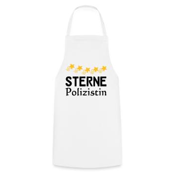 Sterne Polizistin Geschenk - Kochschürze - Weiß - Vorne - AI Model Male 185 dark (185cm)