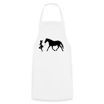 Women with horse - Tablier de cuisine - blanc - Devant - AI Model Male 185 dark (185cm)