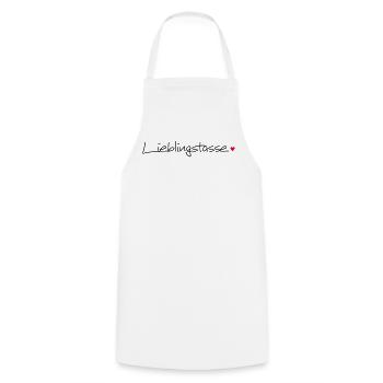 Lieblingstasse Herz Geschenkidee Kaffee Tee - Kochschürze - Weiß - Vorne - AI Model Male 185 dark (185cm)