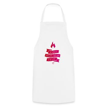 My Love est votre groupe d’amour amour rose Vintage Fire - Tablier de cuisine - blanc - Devant - AI Model Male 185 dark (185cm)