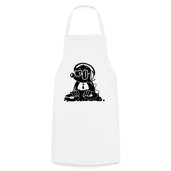 La taupe - Tablier de cuisine - blanc - Devant - AI Model Male 185 dark (185cm)