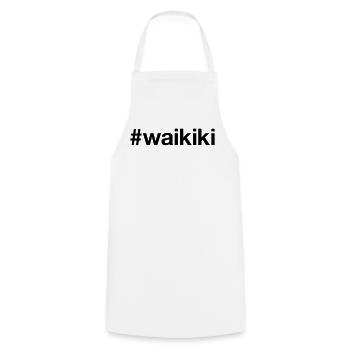 WAIKIKI Hashtag Hawaii - Kochschürze - Weiß - Vorne - AI Model Male 185 dark (185cm)