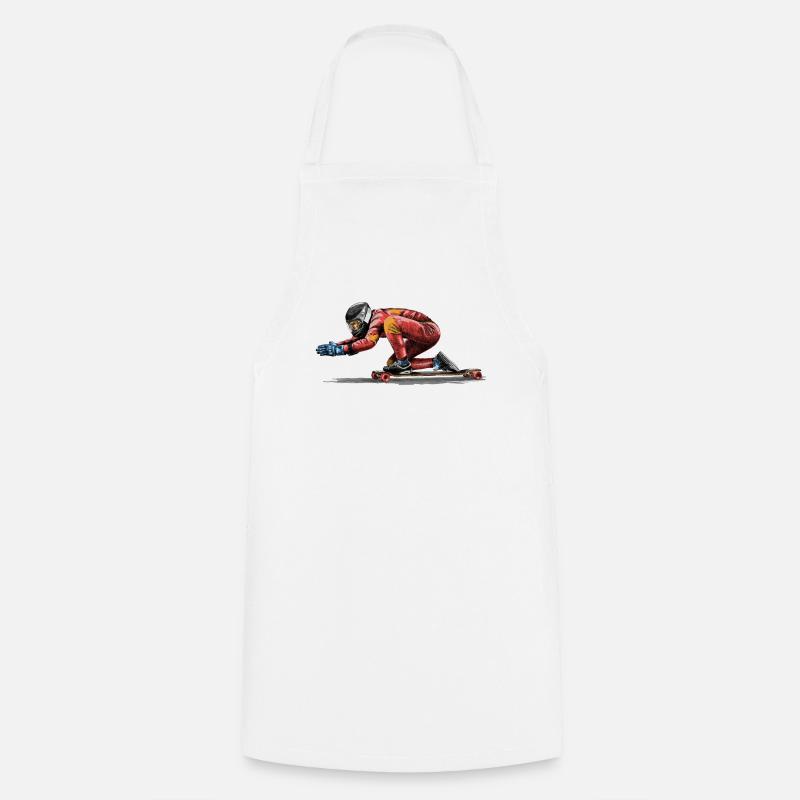 Longboard - Kochschürze - Weiß