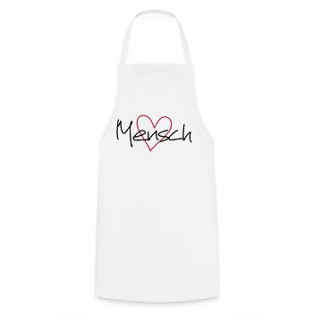 Mensch Herz Lieblingsmensch Geschenkidee Liebe - Kochschürze - Weiß - Vorne - AI Model Male 185 dark (185cm)
