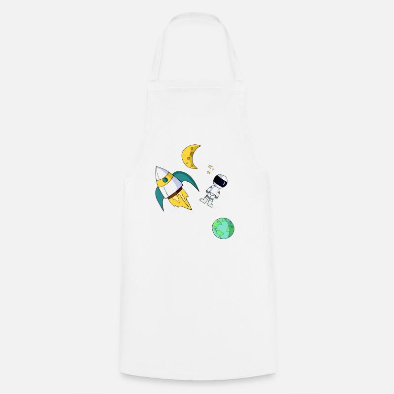 space - Cooking Apron - white
