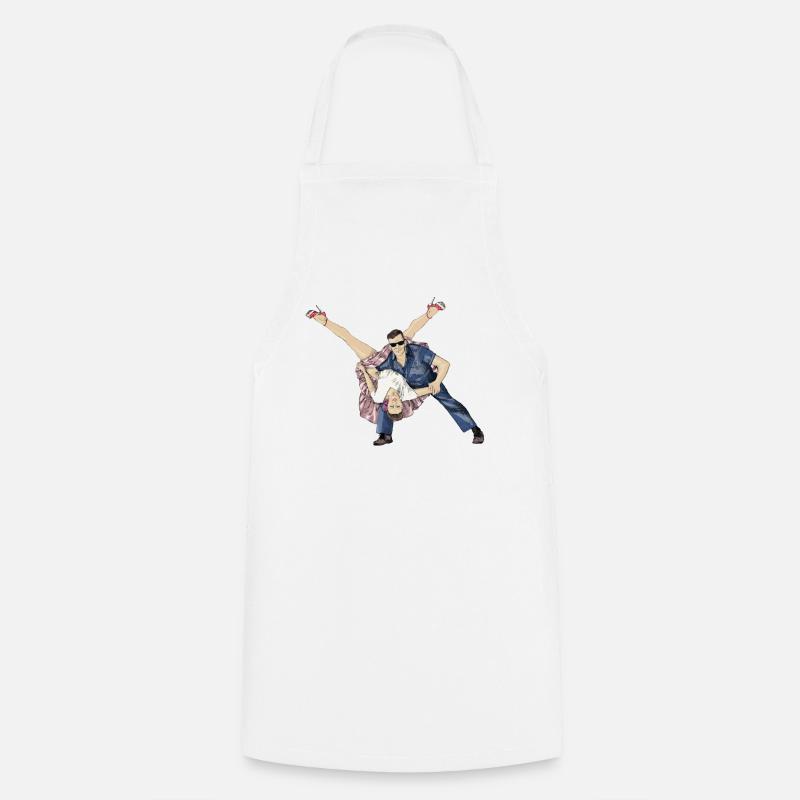 Rock and Roll - Tablier de cuisine - blanc