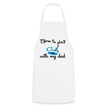 Énonciations drôles pour les golfeurs - Tablier de cuisine - blanc - Devant - AI Model Male 185 dark (185cm)