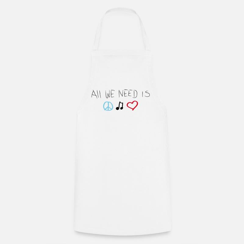 all we need is - Cooking Apron - white