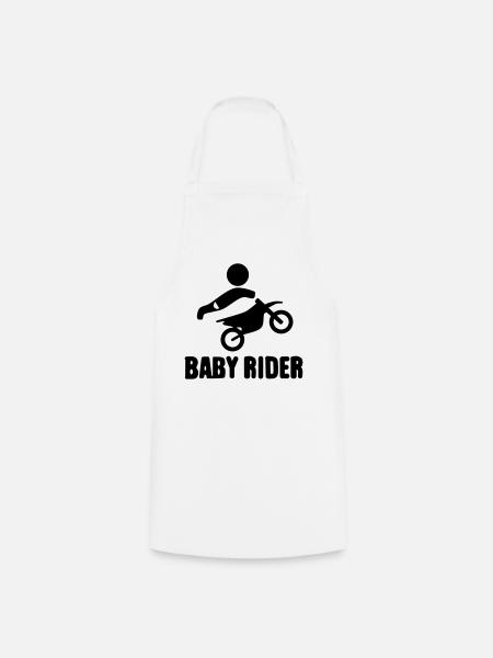 Baby Rider - Kochschürze - Weiß