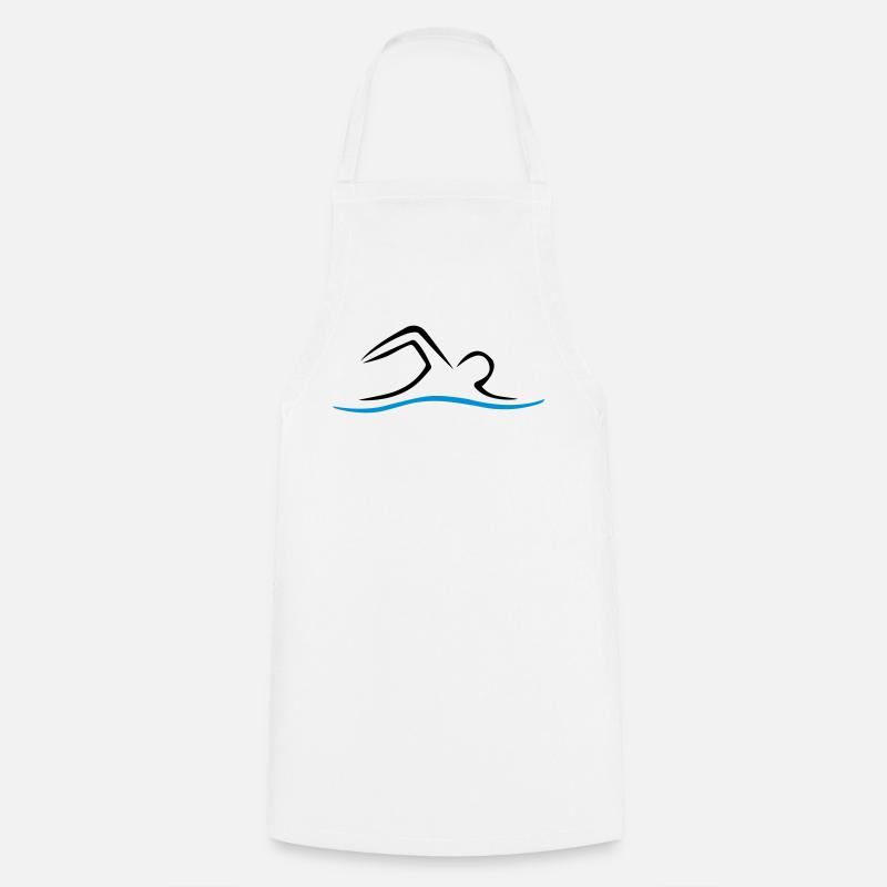 swim - Cooking Apron - white