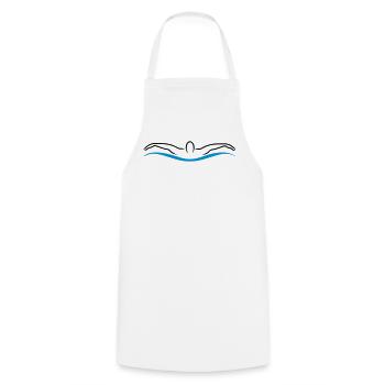 nage - Tablier de cuisine - blanc - Devant - AI Model Male 185 dark (185cm)