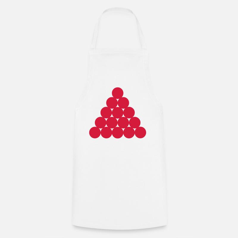 Snooker Red Ball Rack - Cooking Apron - white