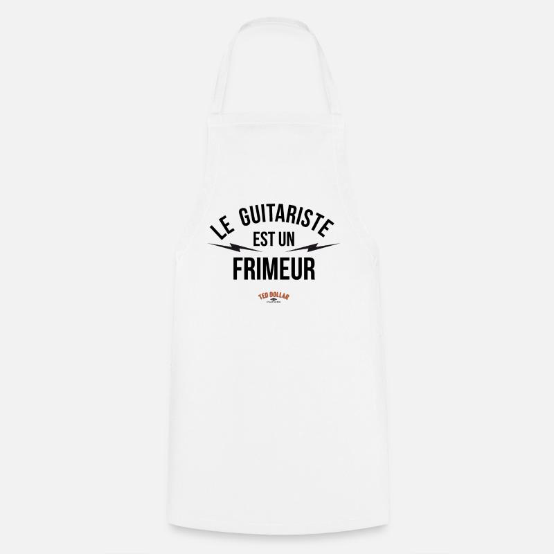 guitariste frimeur - Cooking Apron - white