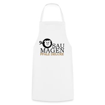 Pfalz Deluxe Saumagen - Kochschürze - Weiß - Vorne - AI Model Male 185 dark (185cm)