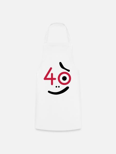 40 années - Alors quoi? - Tablier de cuisine - blanc