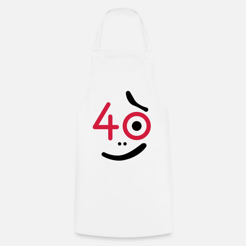 40 années - Alors quoi? - Tablier de cuisine - blanc