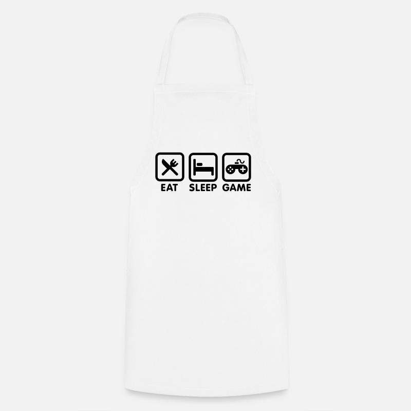 eat_sleep_game - Tablier de cuisine - blanc